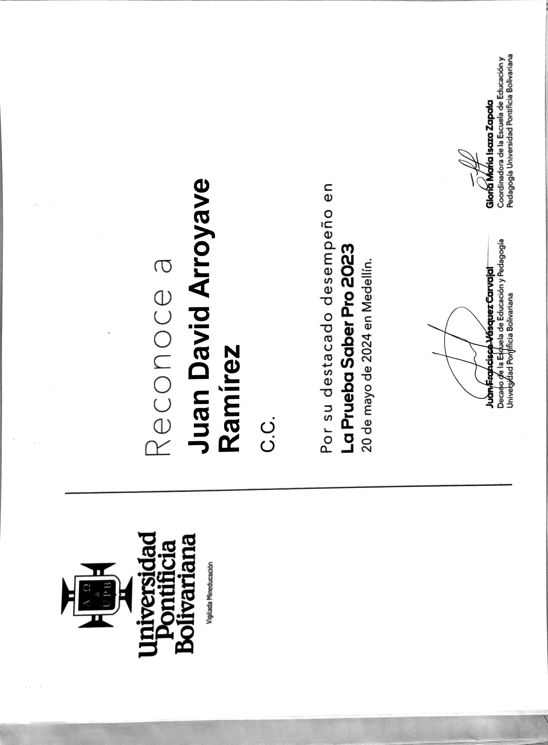 Saberpro Certificate